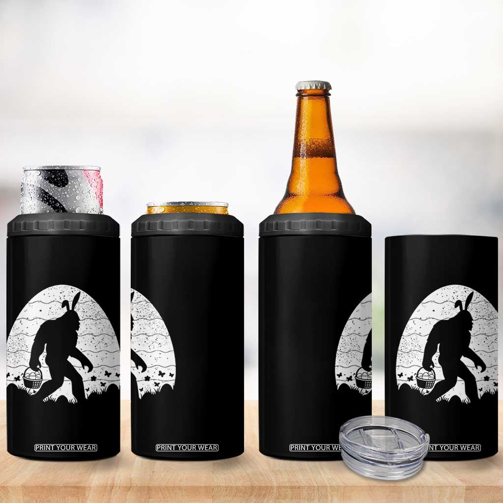 Funny Bigfot Easter 4 in 1 Can Cooler Tumbler Sasquatch Rabbit Night Stroll Moon Egg TS14 Print Your Wear