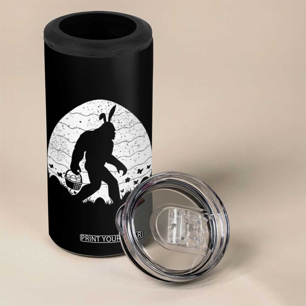 Funny Bigfot Easter 4 in 1 Can Cooler Tumbler Sasquatch Rabbit Night Stroll Moon Egg TS14 Print Your Wear