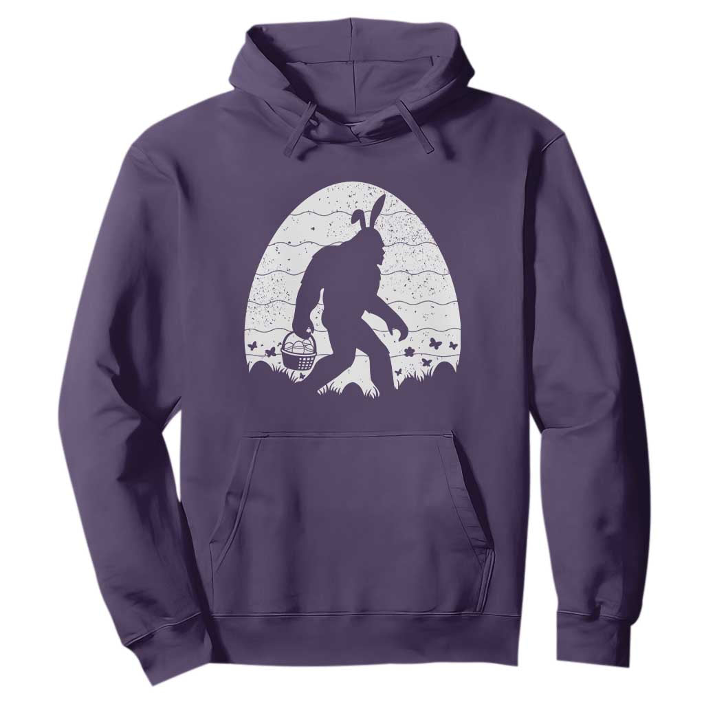 Funny Bigfot Easter Hoodie Sasquatch Rabbit Night Stroll Moon Egg TS14 Purple Print Your Wear