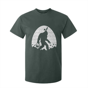 Funny Bigfot Easter T Shirt For Kid Sasquatch Rabbit Night Stroll Moon Egg TS14 Dark Forest Green Print Your Wear
