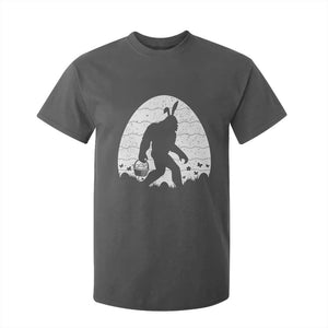 Funny Bigfot Easter T Shirt For Kid Sasquatch Rabbit Night Stroll Moon Egg TS14 Dark Heather Print Your Wear