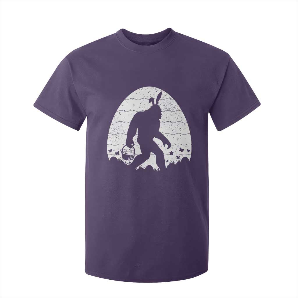 Funny Bigfot Easter T Shirt For Kid Sasquatch Rabbit Night Stroll Moon Egg TS14 Purple Print Your Wear
