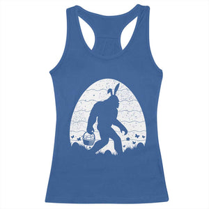 Funny Bigfot Easter Racerback Tank Top Sasquatch Rabbit Night Stroll Moon Egg TS14 Royal Blue Print Your Wear