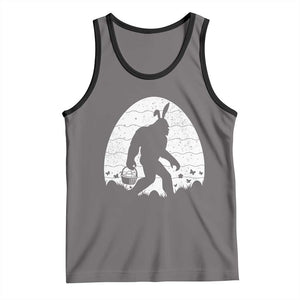 Funny Bigfot Easter Tank Top Sasquatch Rabbit Night Stroll Moon Egg TS14 Deep Heather Black Print Your Wear