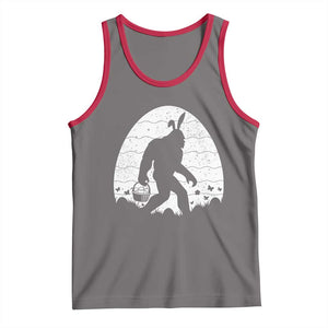 Funny Bigfot Easter Tank Top Sasquatch Rabbit Night Stroll Moon Egg TS14 Deep Heather Red Print Your Wear