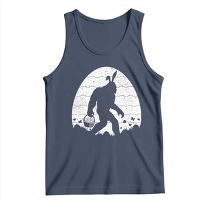 Funny Bigfot Easter Tank Top Sasquatch Rabbit Night Stroll Moon Egg TS14 Navy Print Your Wear