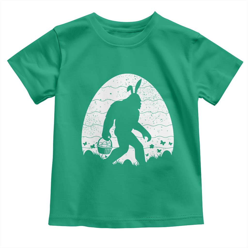 Funny Bigfot Easter Toddler T Shirt Sasquatch Rabbit Night Stroll Moon Egg TS14 Irish Green Print Your Wear
