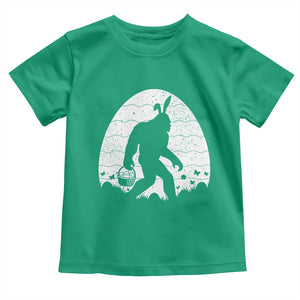 Funny Bigfot Easter Toddler T Shirt Sasquatch Rabbit Night Stroll Moon Egg TS14 Irish Green Print Your Wear
