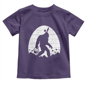 Funny Bigfot Easter Toddler T Shirt Sasquatch Rabbit Night Stroll Moon Egg TS14 Purple Print Your Wear
