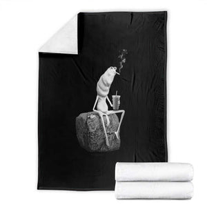 Marcus The Worm Diet Coke Throw Blanket Funny Drinking and Smoking Meme TS14 Black Print Your Wear