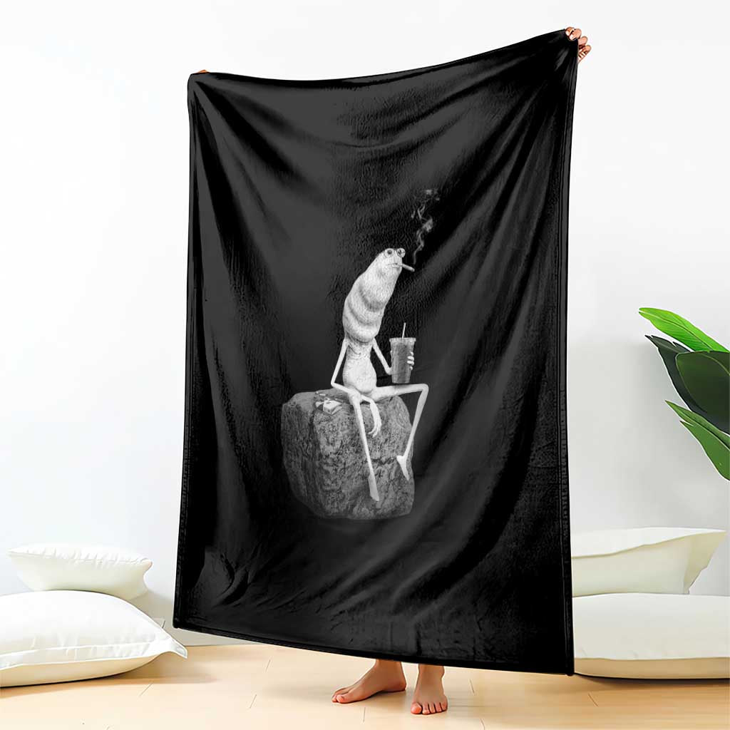 Marcus The Worm Diet Coke Throw Blanket Funny Drinking and Smoking Meme TS14 Print Your Wear
