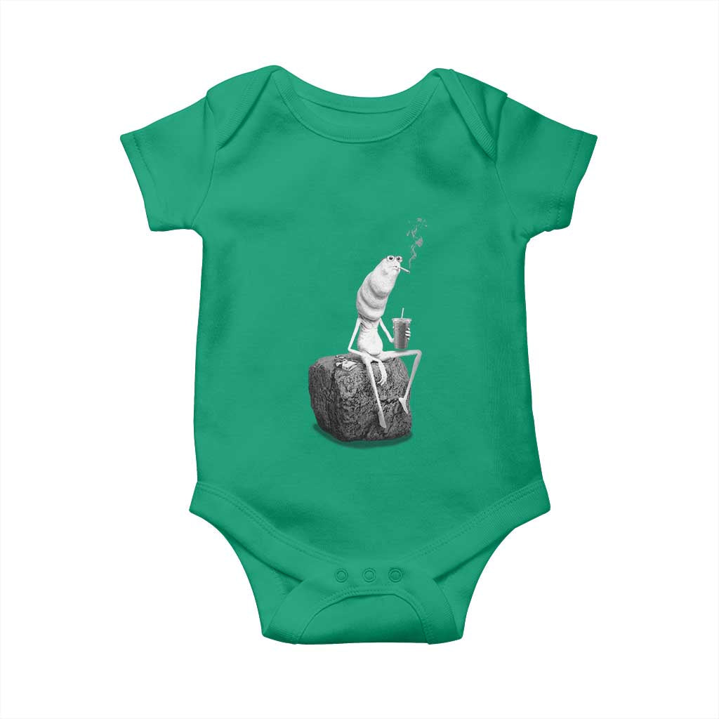 Marcus The Worm Diet Coke Baby Onesie Funny Drinking and Smoking Meme TS14 Irish Green Print Your Wear