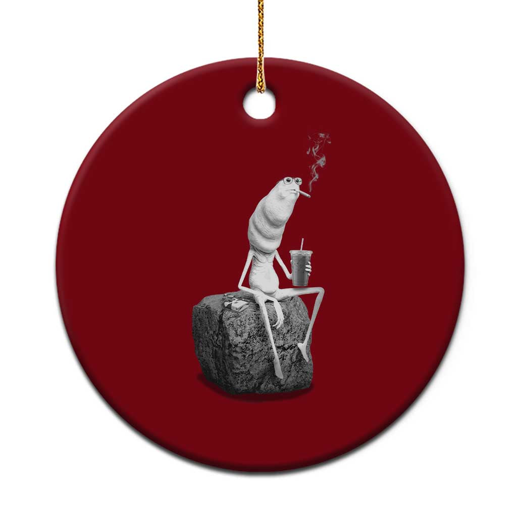 Marcus The Worm Diet Coke Ceramic Ornament Funny Drinking and Smoking Meme TS14 1pc Red Print Your Wear