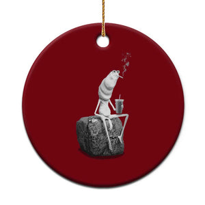 Marcus The Worm Diet Coke Ceramic Ornament Funny Drinking and Smoking Meme TS14 1pc Red Print Your Wear