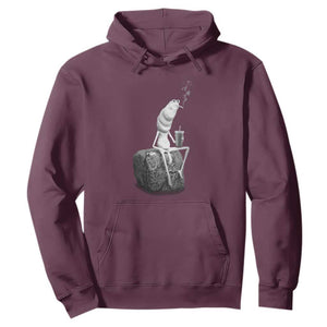 Marcus The Worm Diet Coke Hoodie Funny Drinking and Smoking Meme TS14 Maroon Print Your Wear
