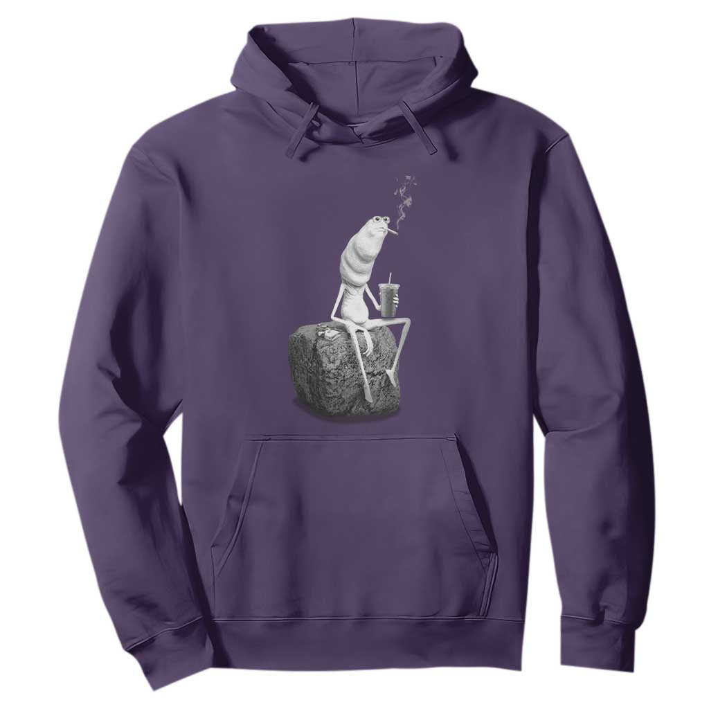Marcus The Worm Diet Coke Hoodie Funny Drinking and Smoking Meme TS14 Purple Print Your Wear