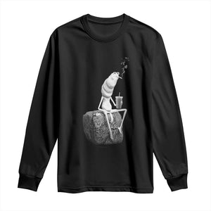 Marcus The Worm Diet Coke Long Sleeve Shirt Funny Drinking and Smoking Meme TS14 Black Print Your Wear