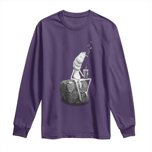 Marcus The Worm Diet Coke Long Sleeve Shirt Funny Drinking and Smoking Meme TS14 Purple Print Your Wear