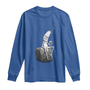 Marcus The Worm Diet Coke Long Sleeve Shirt Funny Drinking and Smoking Meme TS14 Royal Blue Print Your Wear