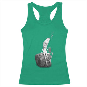 Marcus The Worm Diet Coke Racerback Tank Top Funny Drinking and Smoking Meme TS14 Irish Green Print Your Wear