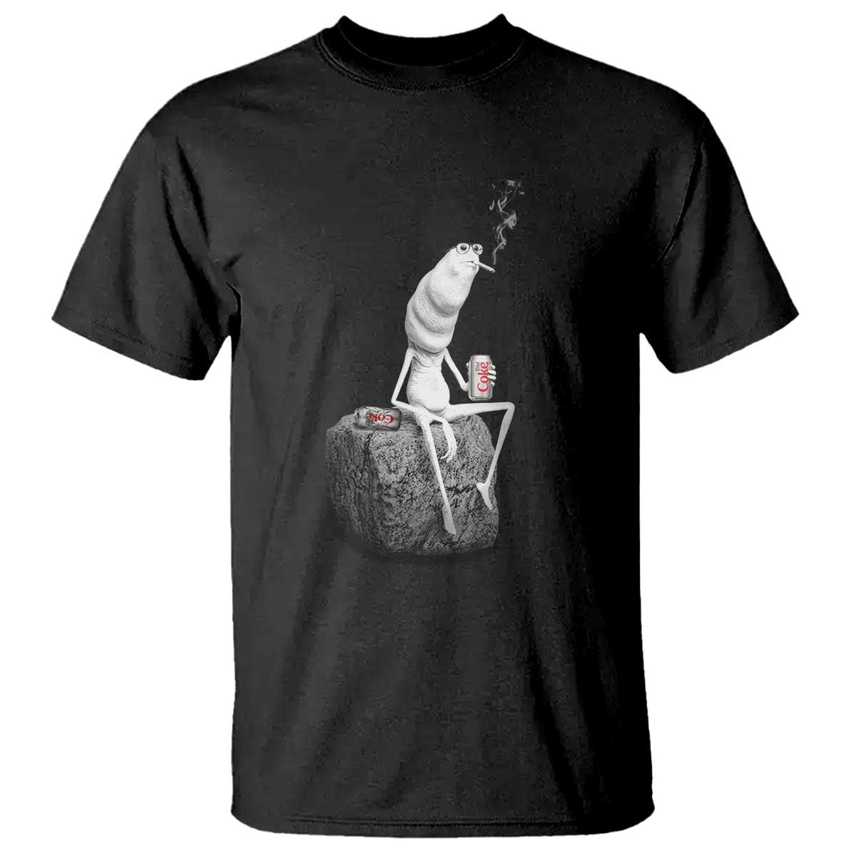 Marcus The Worm Diet Coke T Shirt Funny Drinking and Smoking Meme TS14 Black Print Your Wear