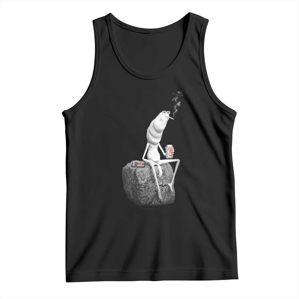Marcus The Worm Diet Coke Tank Top Funny Drinking and Smoking Meme TS14 Black Print Your Wear