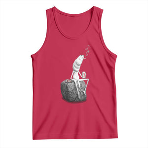 Marcus The Worm Diet Coke Tank Top Funny Drinking and Smoking Meme TS14 Red Print Your Wear