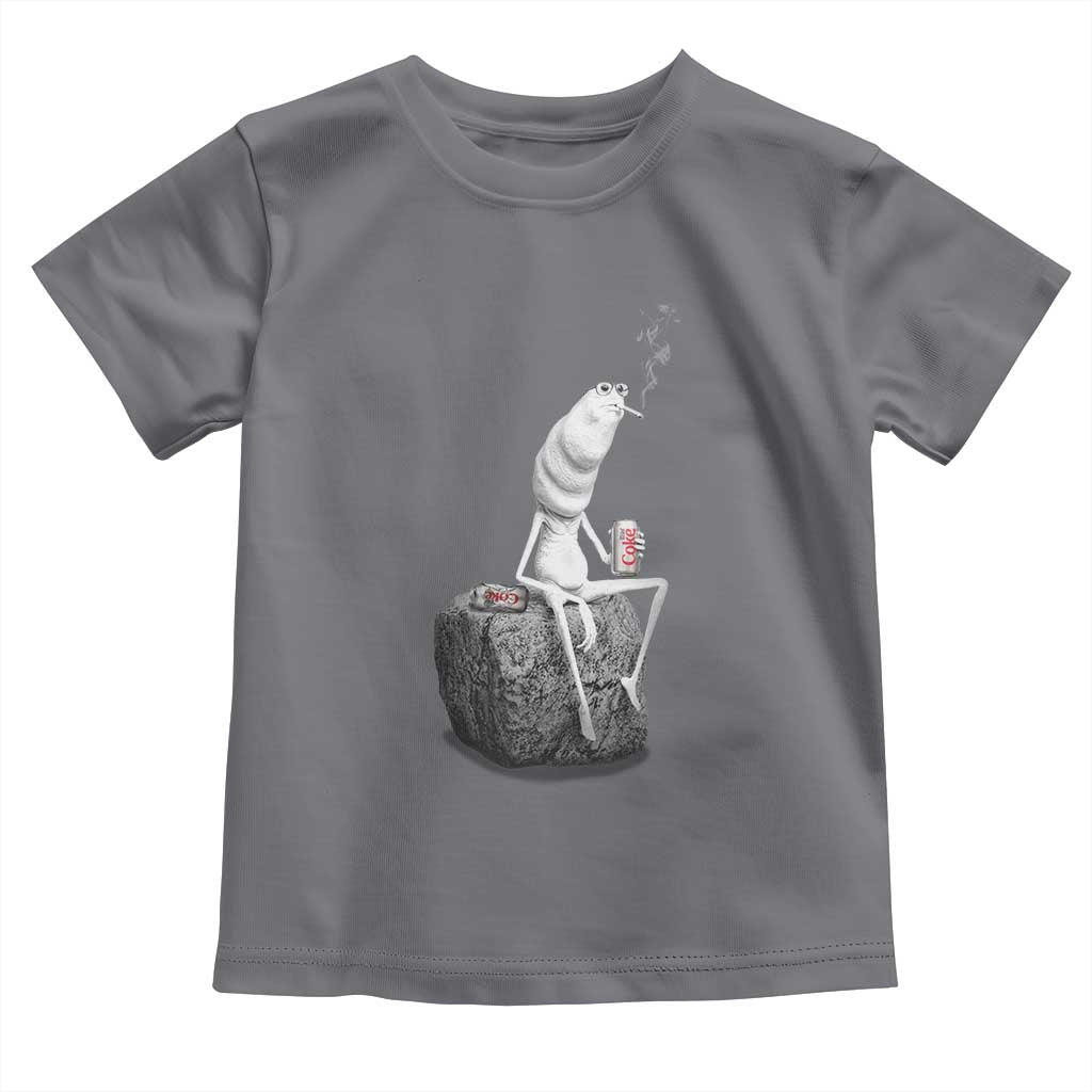 Marcus The Worm Diet Coke Toddler T Shirt Funny Drinking and Smoking Meme TS14 Charcoal Print Your Wear