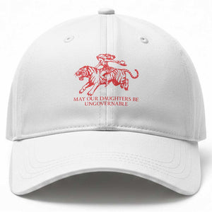 May Our Daughters Be Ungovernable Baseball Cap Vintage Cowgirl Hell Cat Women Empowerment TS14 Print Your Wear