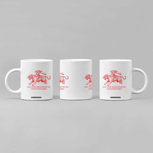 May Our Daughters Be Ungovernable Coffee Mug Vintage Cowgirl Hell Cat Women Empowerment TS14 Print Your Wear