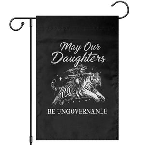 May Our Daughters Be Ungovernable Garden Flag Cowgirl Western Cowgirl Hell Cat Women's Rights TS14 Black Print Your Wear