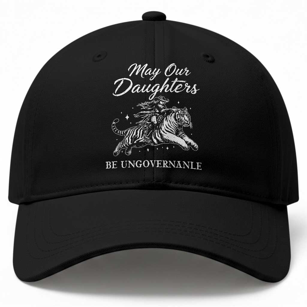 May Our Daughters Be Ungovernable Baseball Cap Cowgirl Western Cowgirl Hell Cat Women's Rights TS14 Print Your Wear