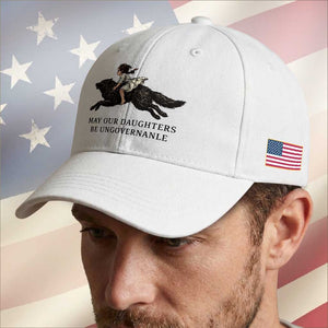 May Our Daughters Be Ungovernable Baseball Cap Girl Riding Wolf Activist Feminist Protest TS14 Print Your Wear