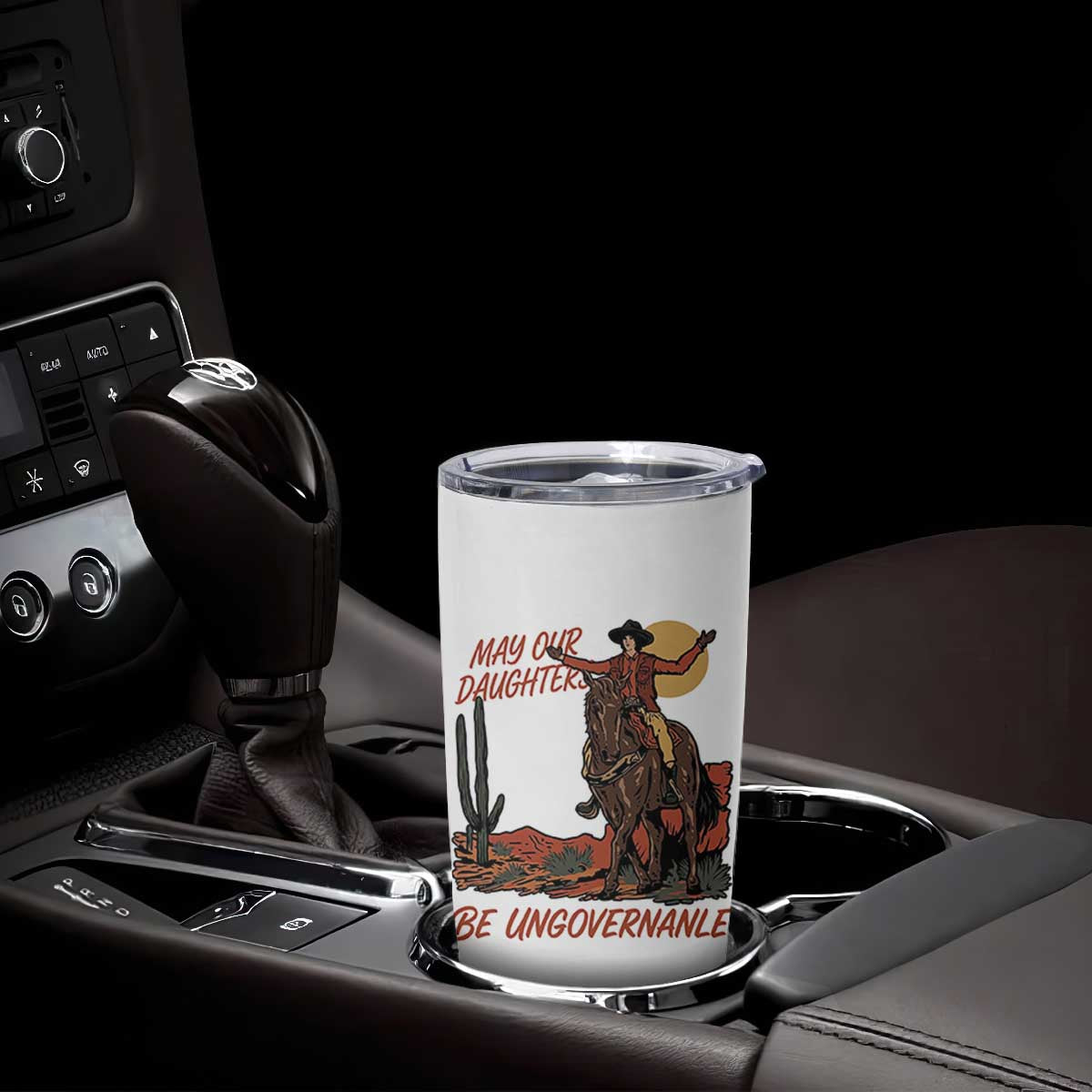 May Our Daughters Be Ungovernable Tumbler Cup Retro Cowgirl Western Feminist Protest TS14 Print Your Wear