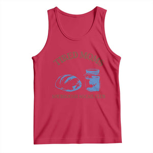 Tired Moms Sourdough Socail Club Tank Top Funny Baking Baker Humor TS14 Red Print Your Wear