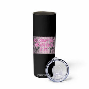 Currently Crashing Out Skinny Tumbler Coquette Pink Bow Sarcastic Funny Quote TS14 Print Your Wear
