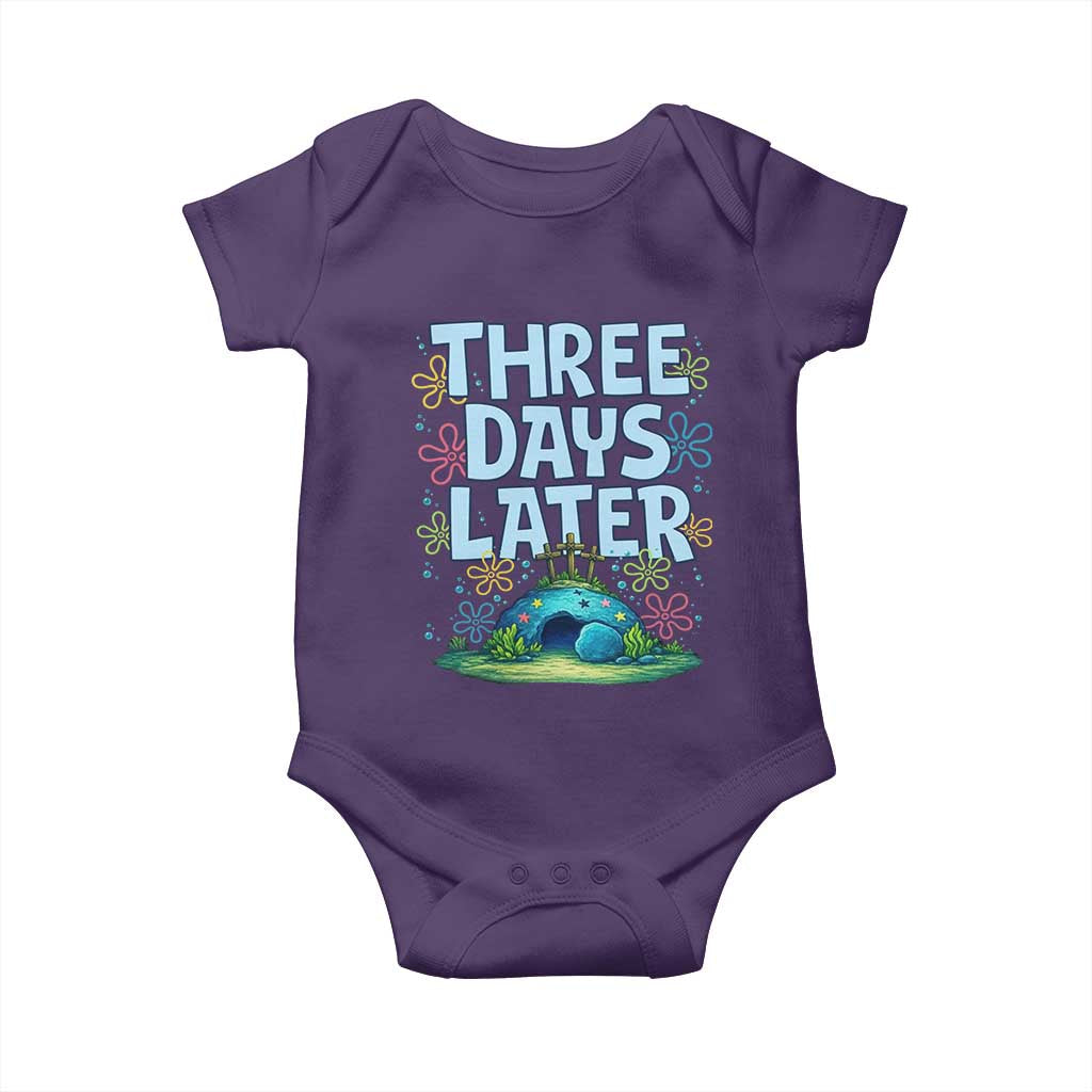 3 Days Later Baby Onesie Funny Easter Christian TS14 Purple Print Your Wear