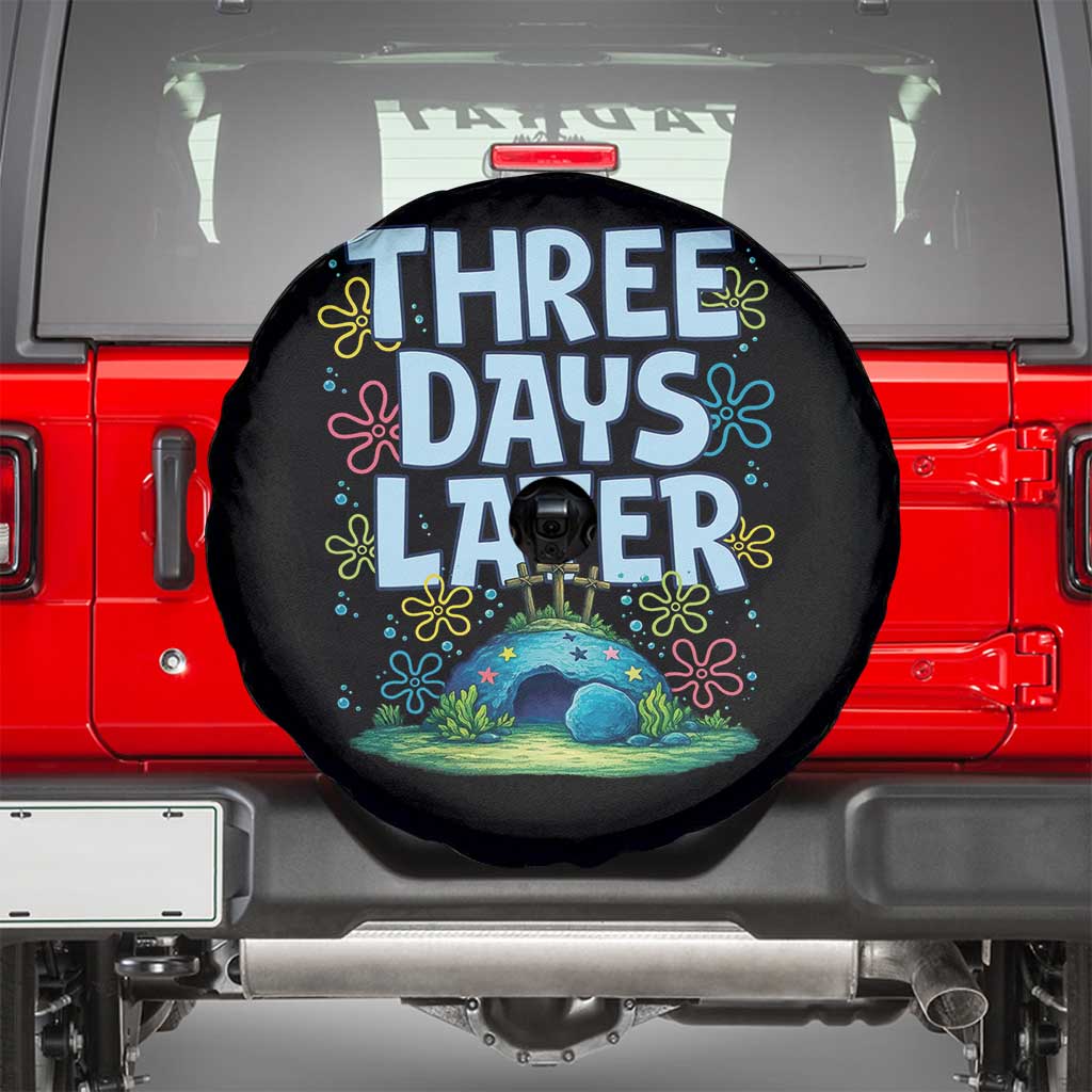 3 Days Later Spare Tire Cover Funny Easter Christian TS14 Black Print Your Wear