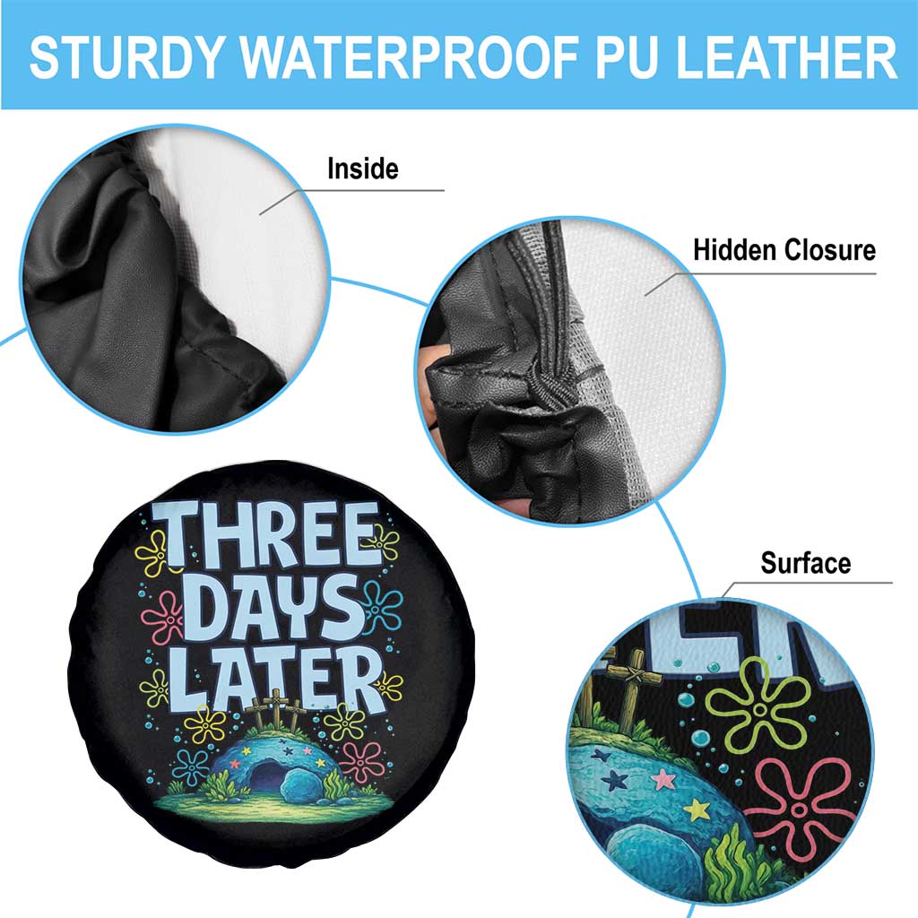 3 Days Later Spare Tire Cover Funny Easter Christian TS14 Print Your Wear
