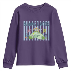 3 Days Later Youth Sweatshirt Funny Easter Christian Faith Meme TS14 Purple Print Your Wear