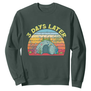 3 Days Later Christian Resurrection Sweatshirt Funny Easter Jesus Meme TS14 Dark Forest Green Print Your Wear