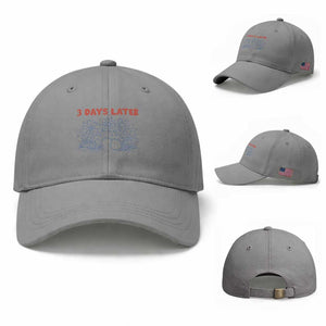 3 Days Later Baseball Cap Funny Easter Jesus Christian Meme TS14 Baseball Cap Universal Fit Sport Gray Print Your Wear