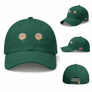 Funny Cinnamon Roll Baseball Cap Double Bakery Meme TS14 Baseball Cap Universal Fit Irish Green Print Your Wear