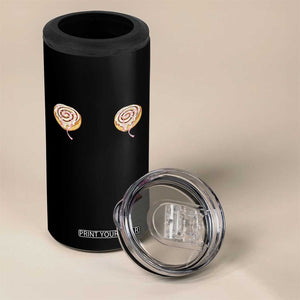 Funny Cinnamon Roll 4 in 1 Can Cooler Tumbler Double Bakery Meme TS14 Print Your Wear