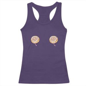 Funny Cinnamon Roll Racerback Tank Top Double Bakery Meme TS14 Purple Print Your Wear