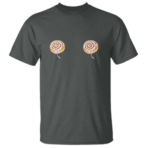 Funny Cinnamon Roll T Shirt Double Bakery Meme TS14 Dark Heather Print Your Wear