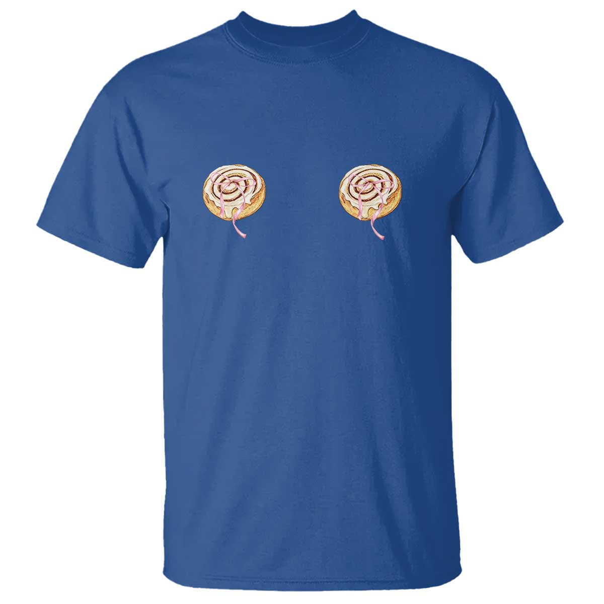Funny Cinnamon Roll T Shirt Double Bakery Meme TS14 Royal Blue Print Your Wear
