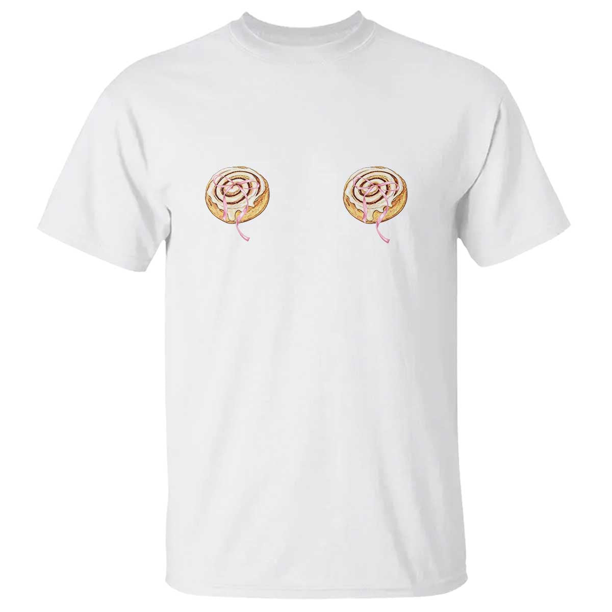 Funny Cinnamon Roll T Shirt Double Bakery Meme TS14 White Print Your Wear