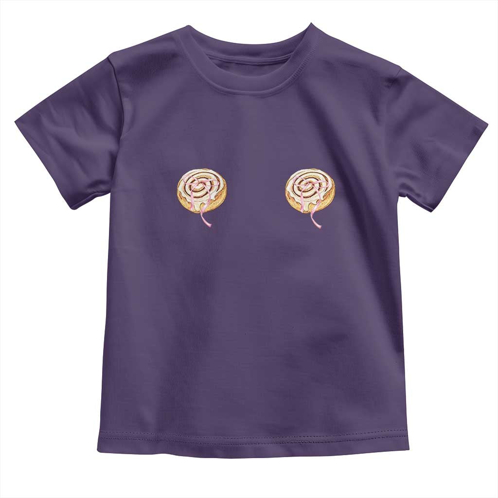 Funny Cinnamon Roll Toddler T Shirt Double Bakery Meme TS14 Purple Print Your Wear