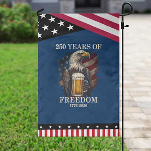 250 Years Of Freedom Patriotic Garden Flag Bald Eagle Drinking Beer American Flag TS14 Classic Blue Black Print Your Wear